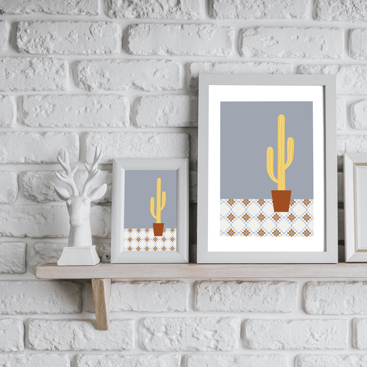 Cactus nº1 verde azul - Imagen 2